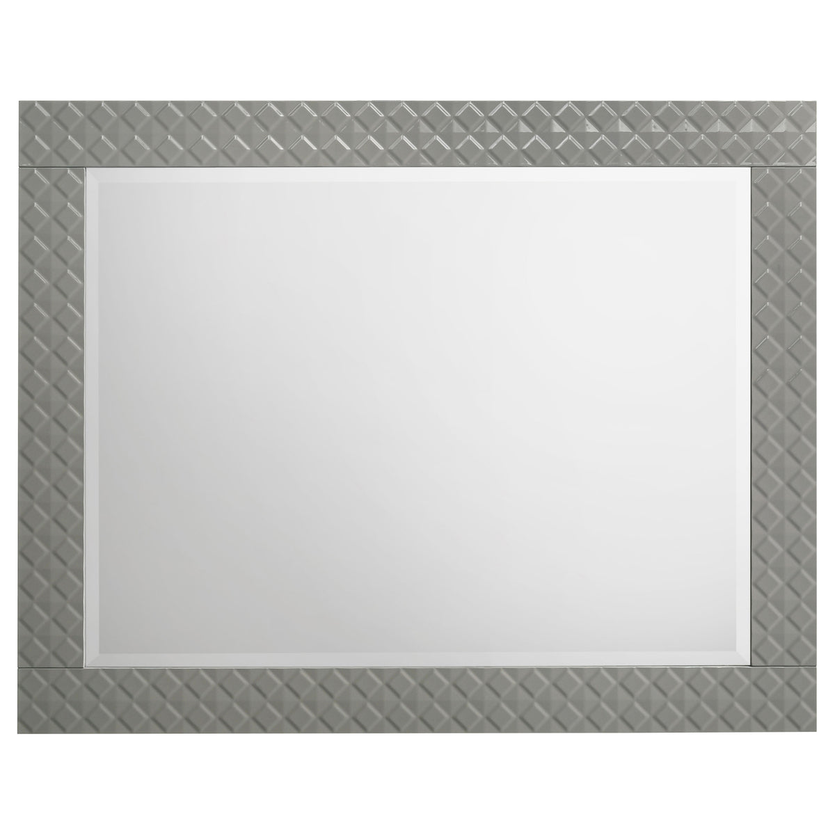 Ives 4-piece Bedroom Set High Gloss - Queen, Grey High Gloss