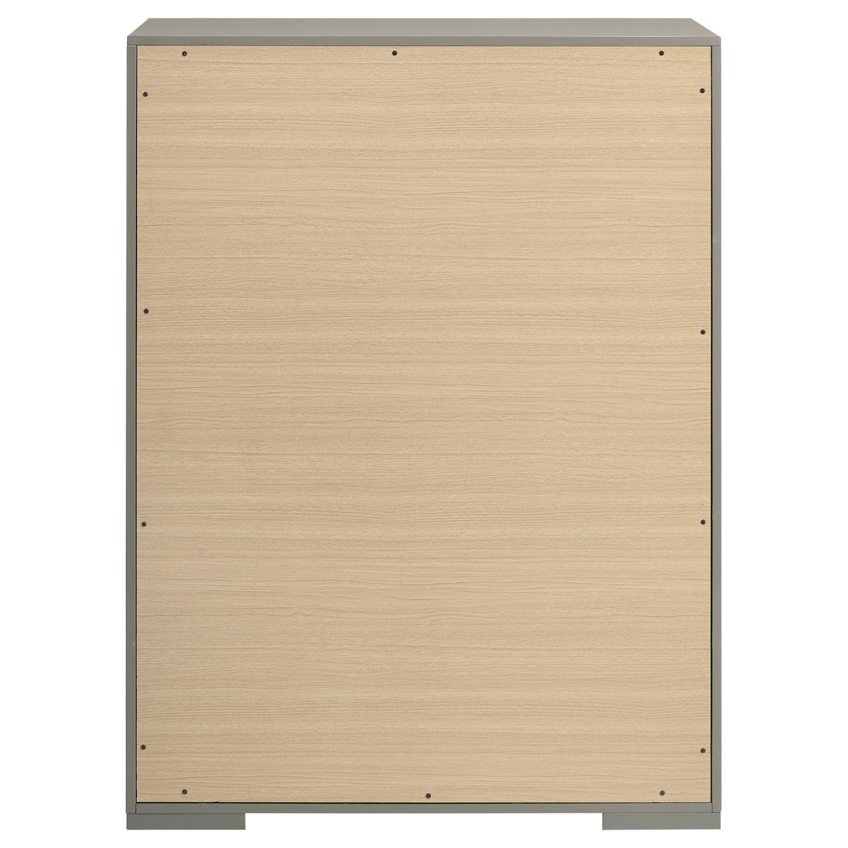 Ives 5-drawer Bedroom Chest of Drawers High Gloss - Grey High Gloss