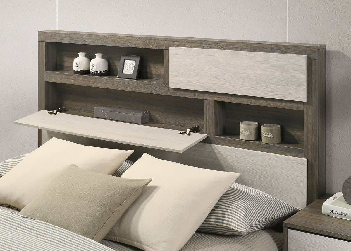 Fenwick 4-piece Bedroom Set Grey Oak - Eastern King