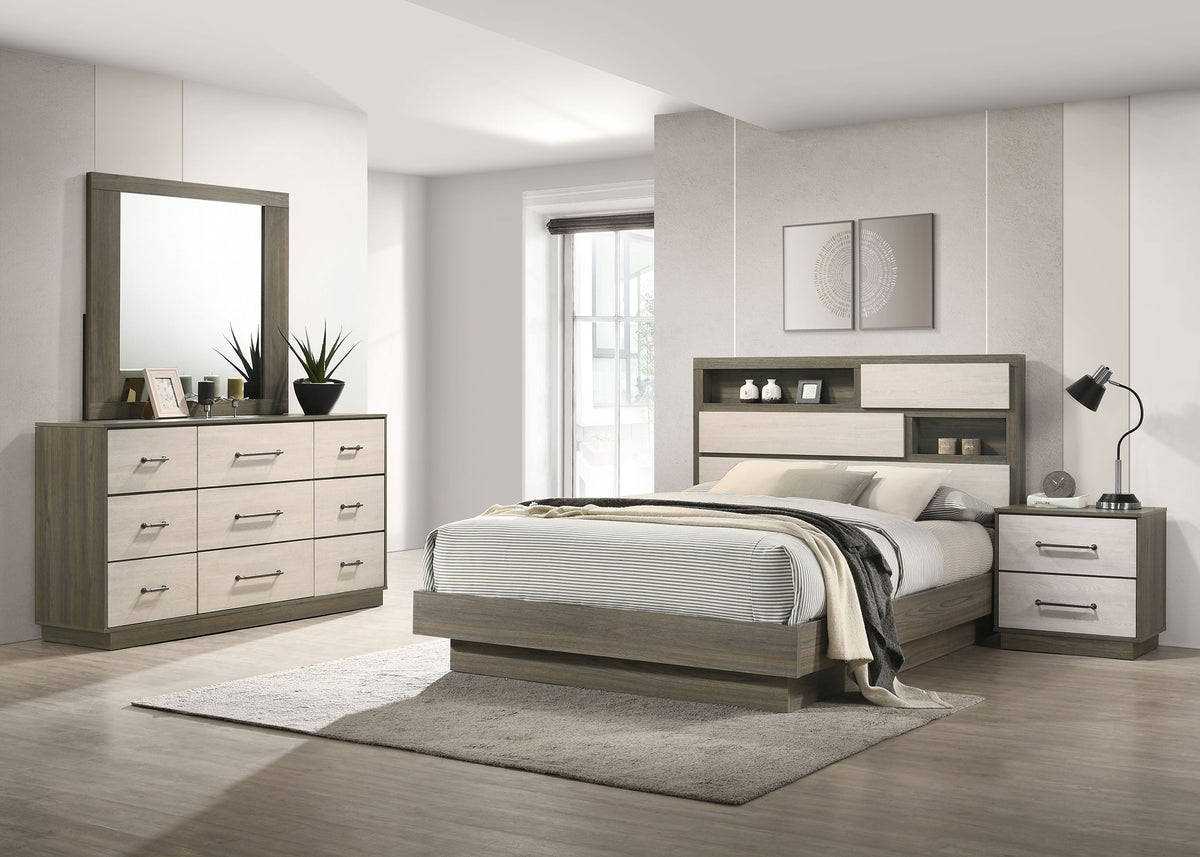 Fenwick 4-piece Bedroom Set Grey Oak - California King