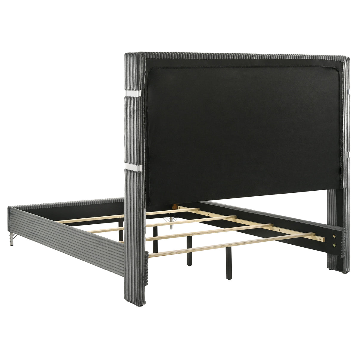 Lucia 5-piece Bedroom Set - Queen, Grey and Black