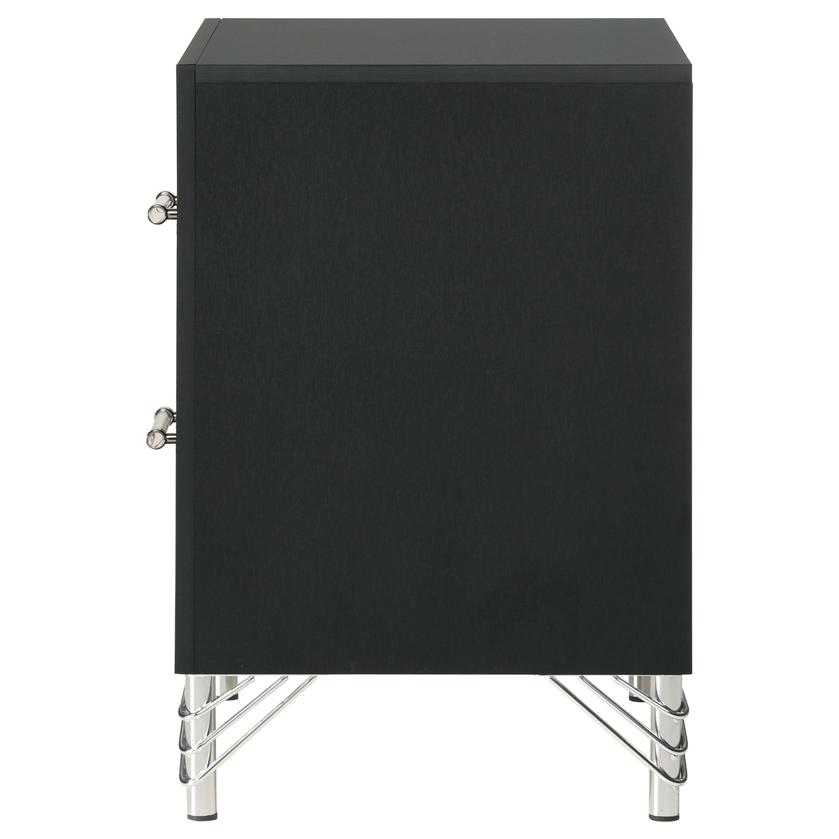 Lucia 2-drawer Nightstand Bedside Table - Black