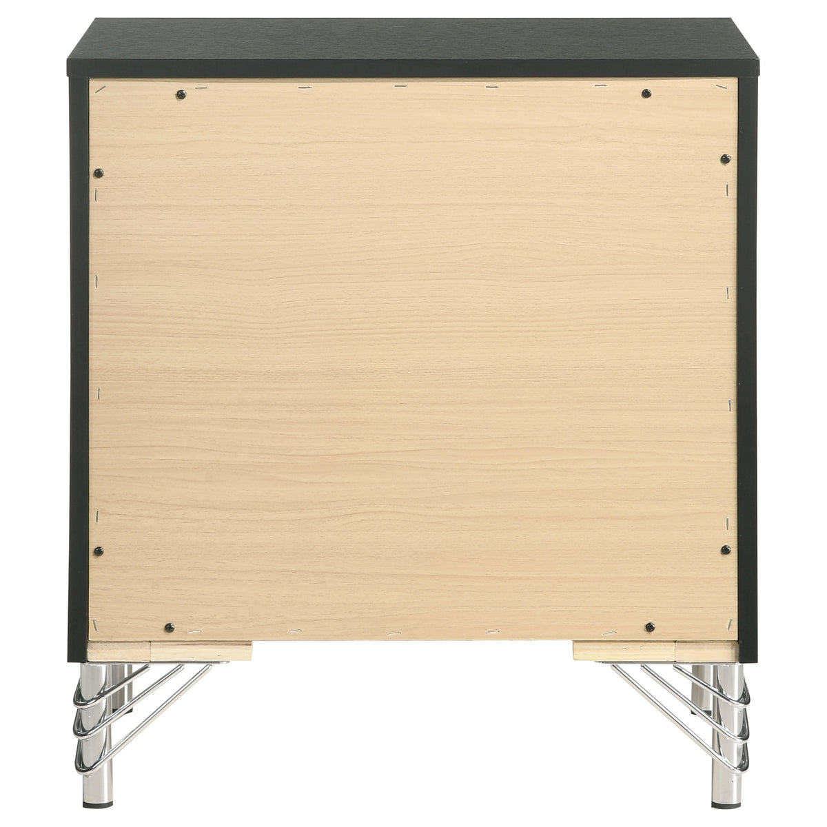 Lucia 2-drawer Nightstand Bedside Table - Black