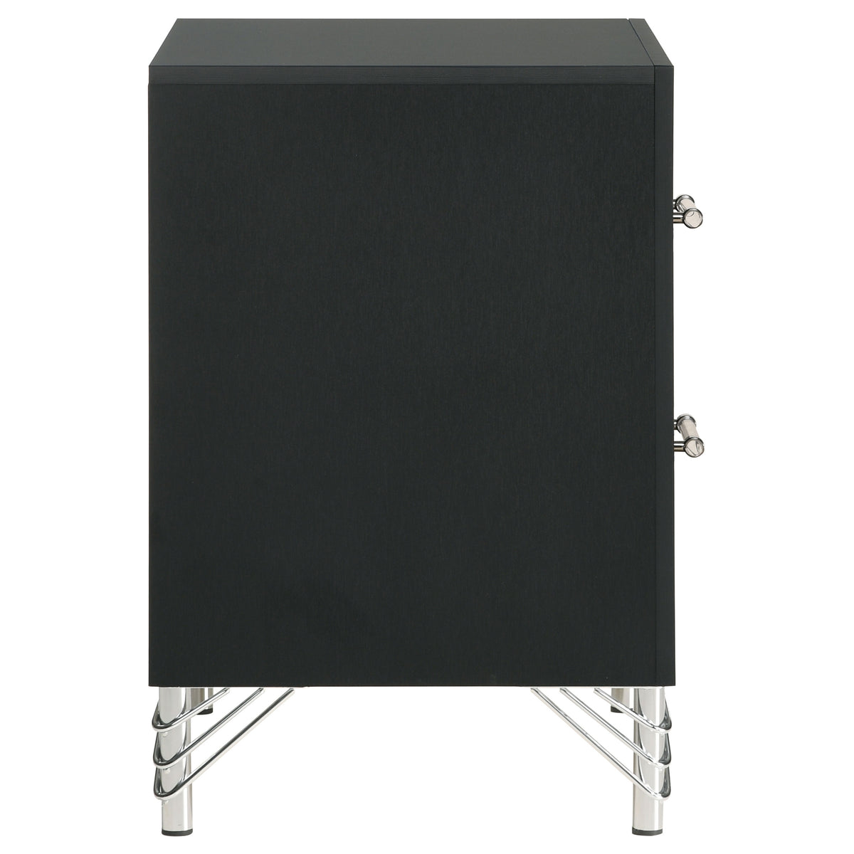 Lucia 2-drawer Nightstand Bedside Table - Black