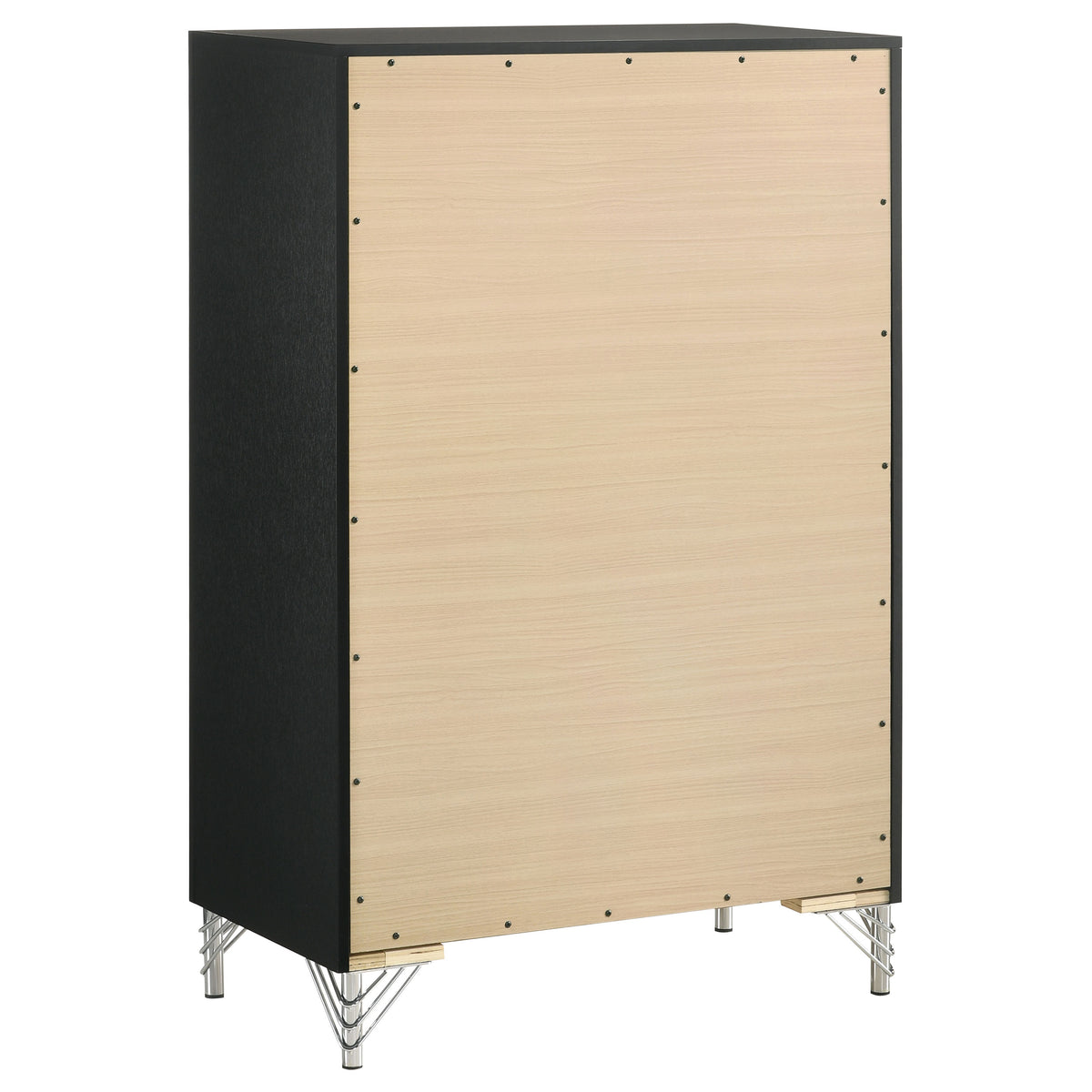Lucia 5-drawer Bedroom Chest of Drawers - Black