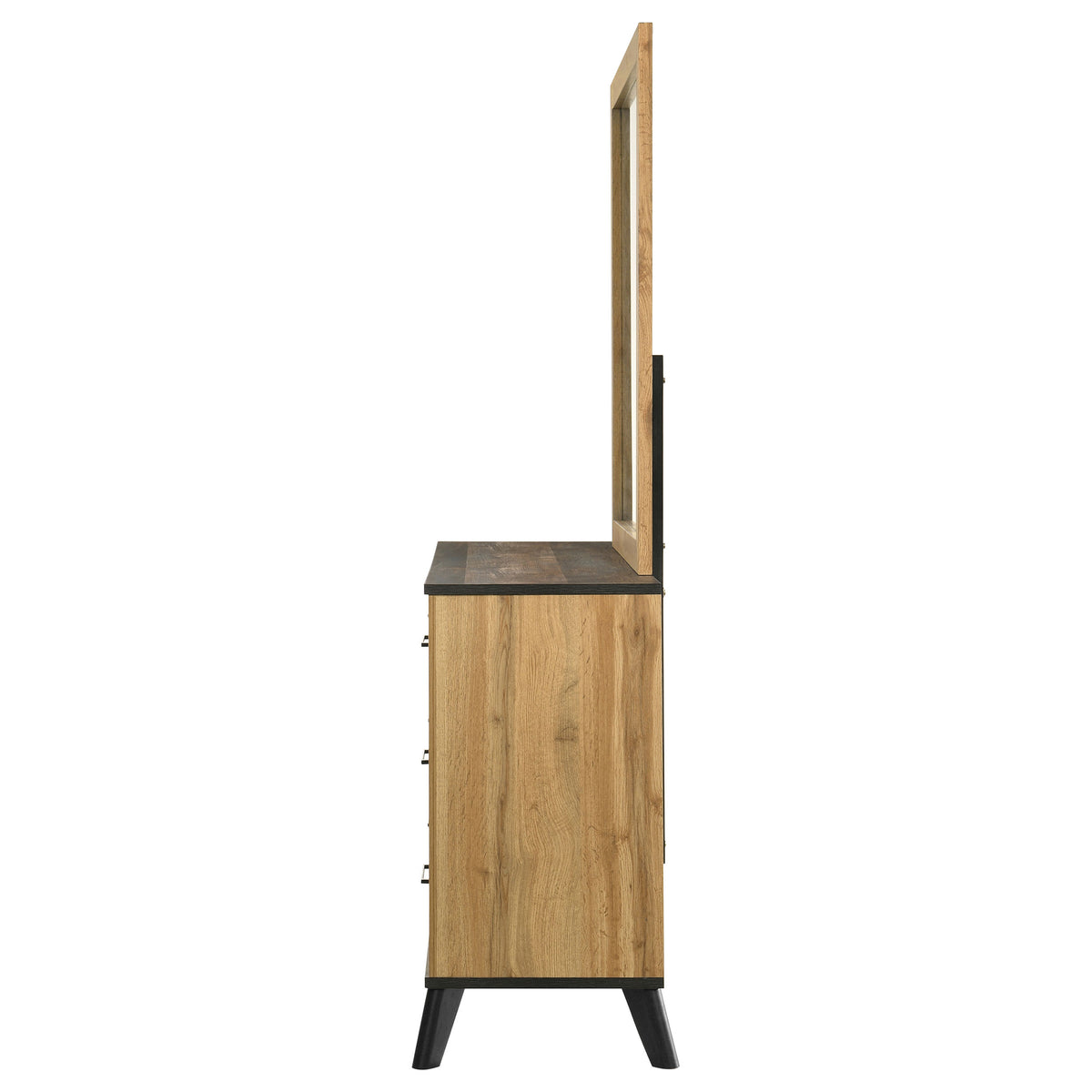 Kaywood 6-drawer Dresser Natural Pine - With Mirror