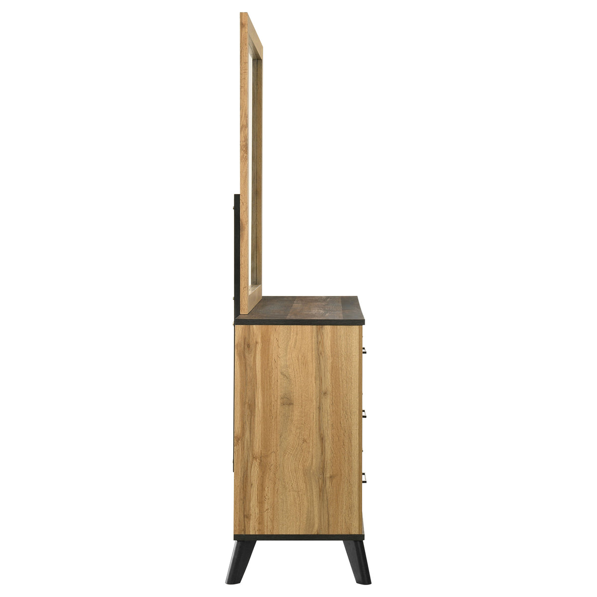 Kaywood 6-drawer Dresser Natural Pine - With Mirror