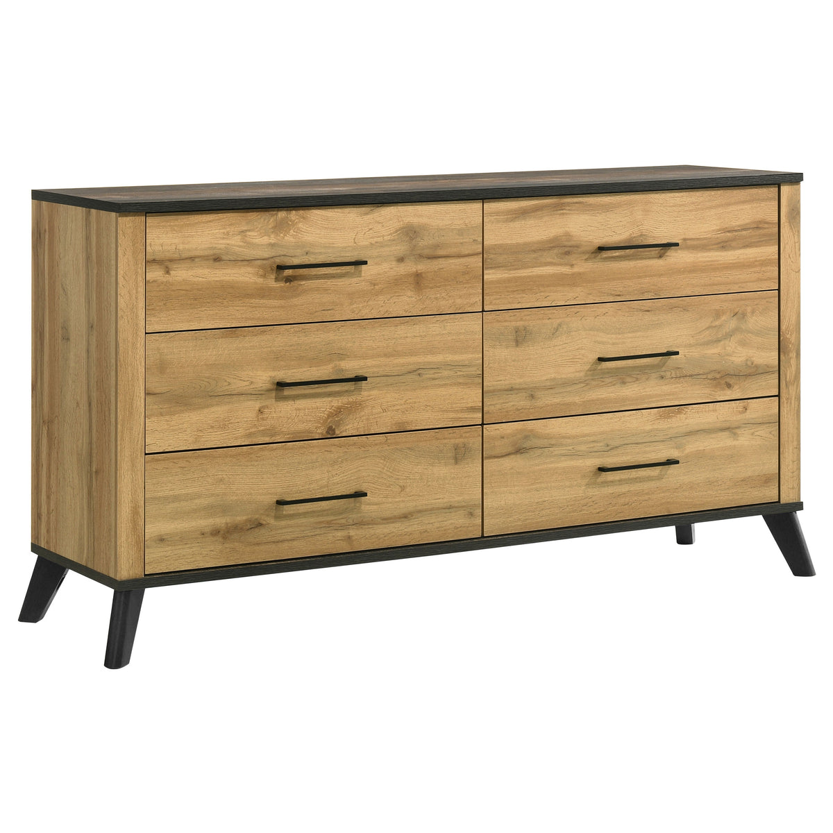Kaywood 6-drawer Dresser Natural Pine - Without Mirror