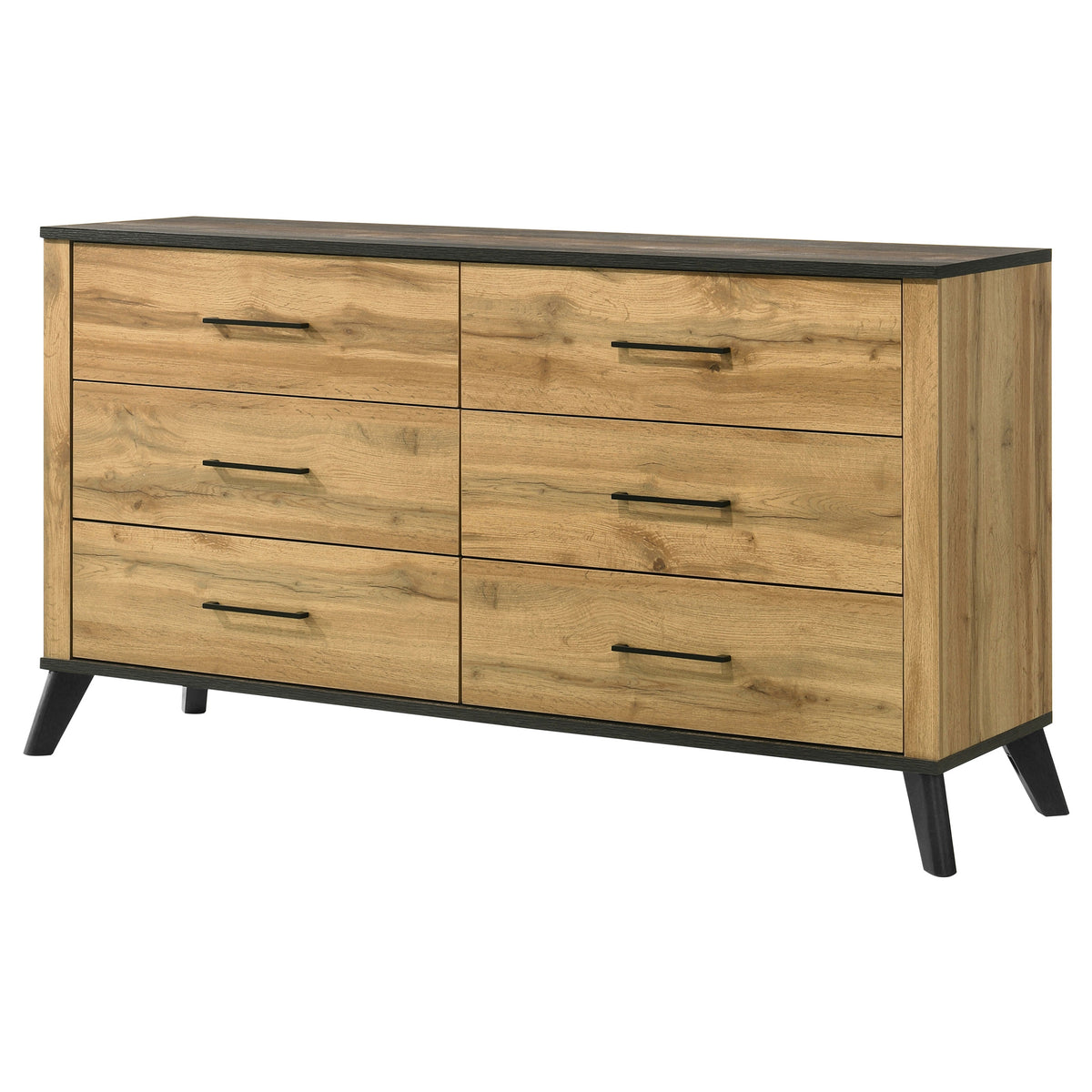 Kaywood 6-drawer Dresser Natural Pine - Without Mirror