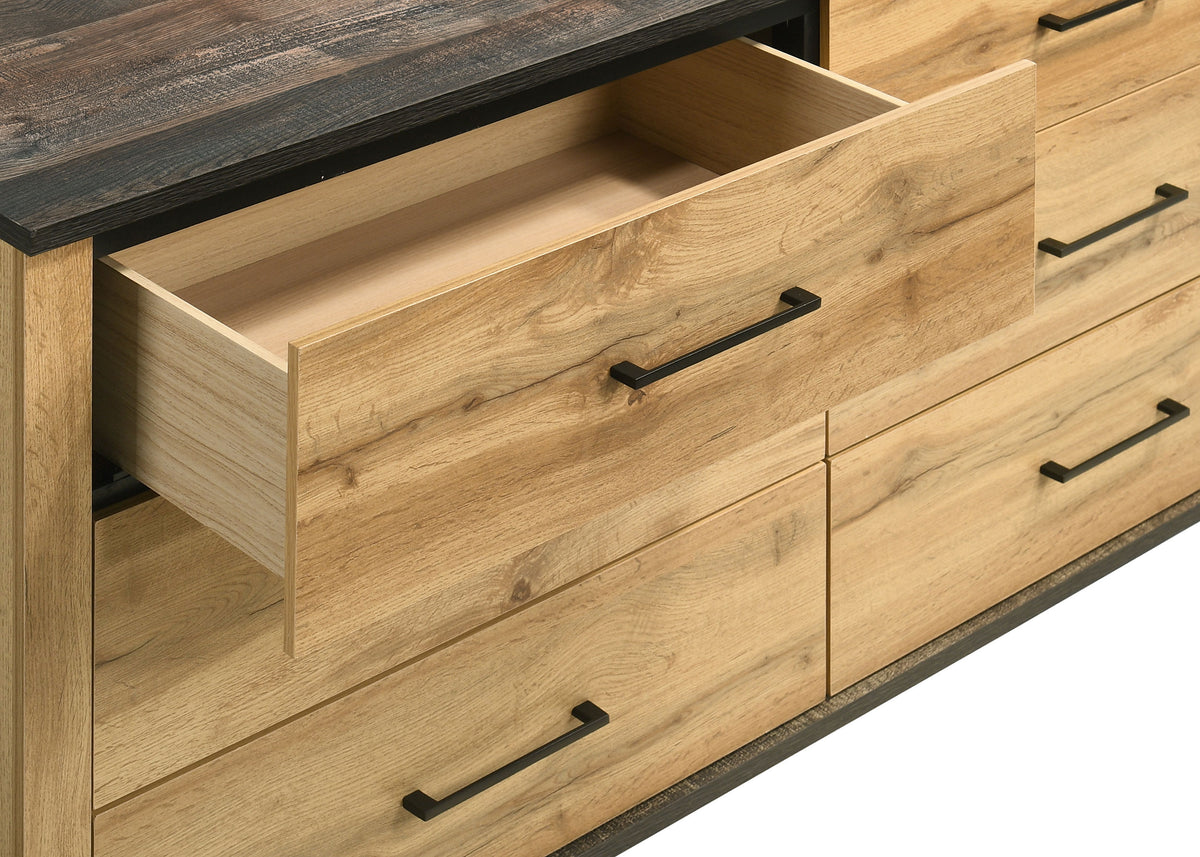Kaywood 6-drawer Dresser Natural Pine - Without Mirror