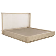 Kailani 52-inch Wingback Bed Beige Oak - Eastern King