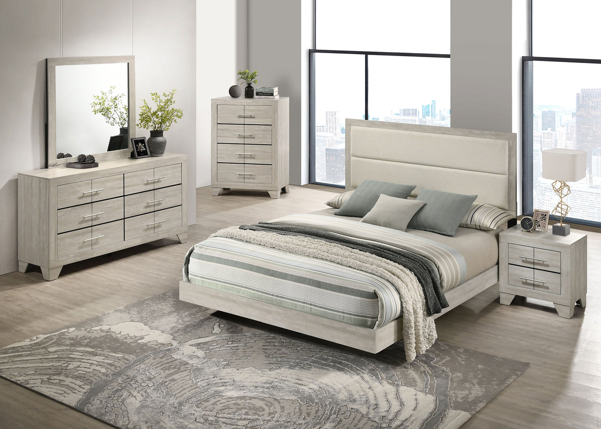 Trenton 5-piece Bedroom Set Rustic Cream - Full