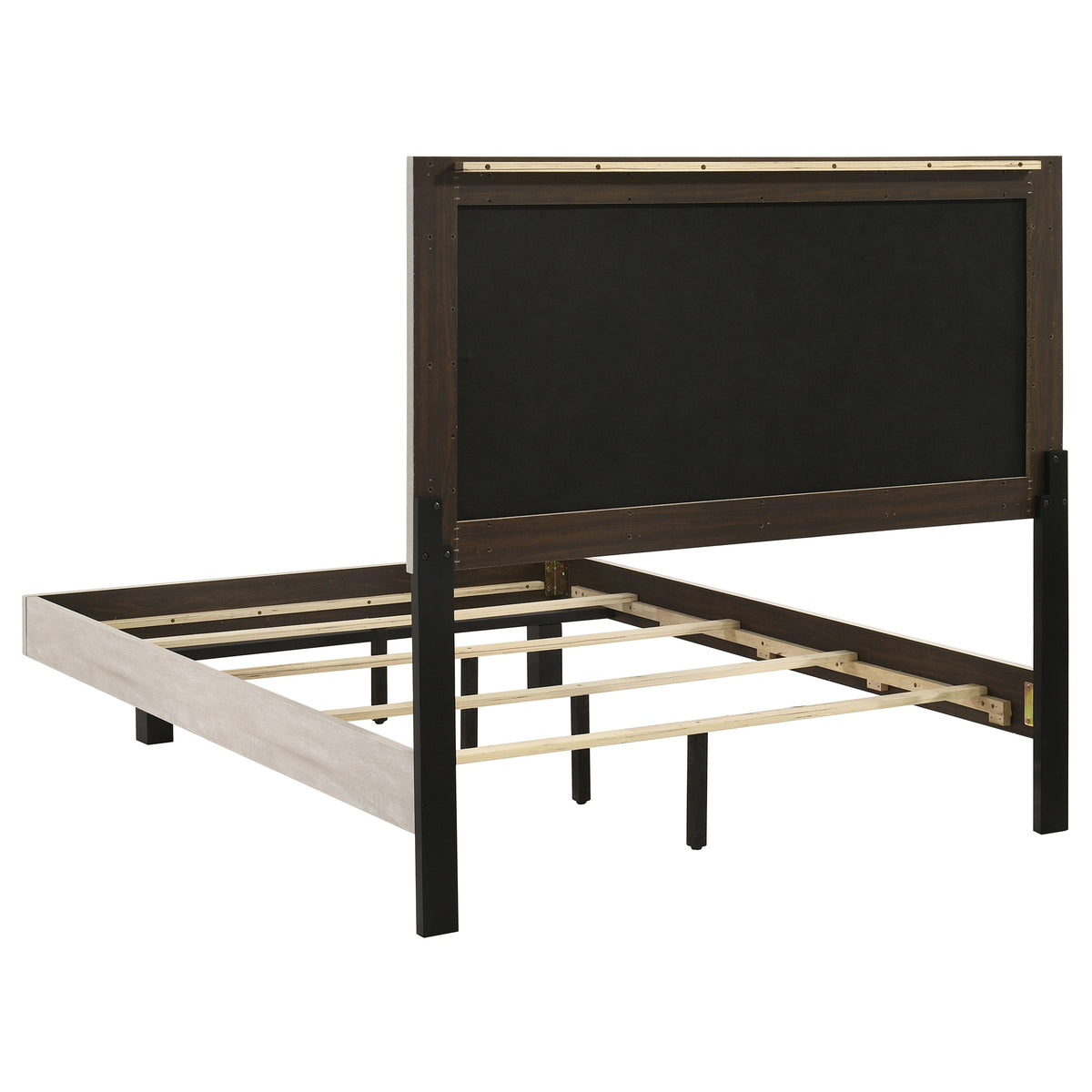 Trenton 54-inch Wood Panel Bed Rustic Cream - Full