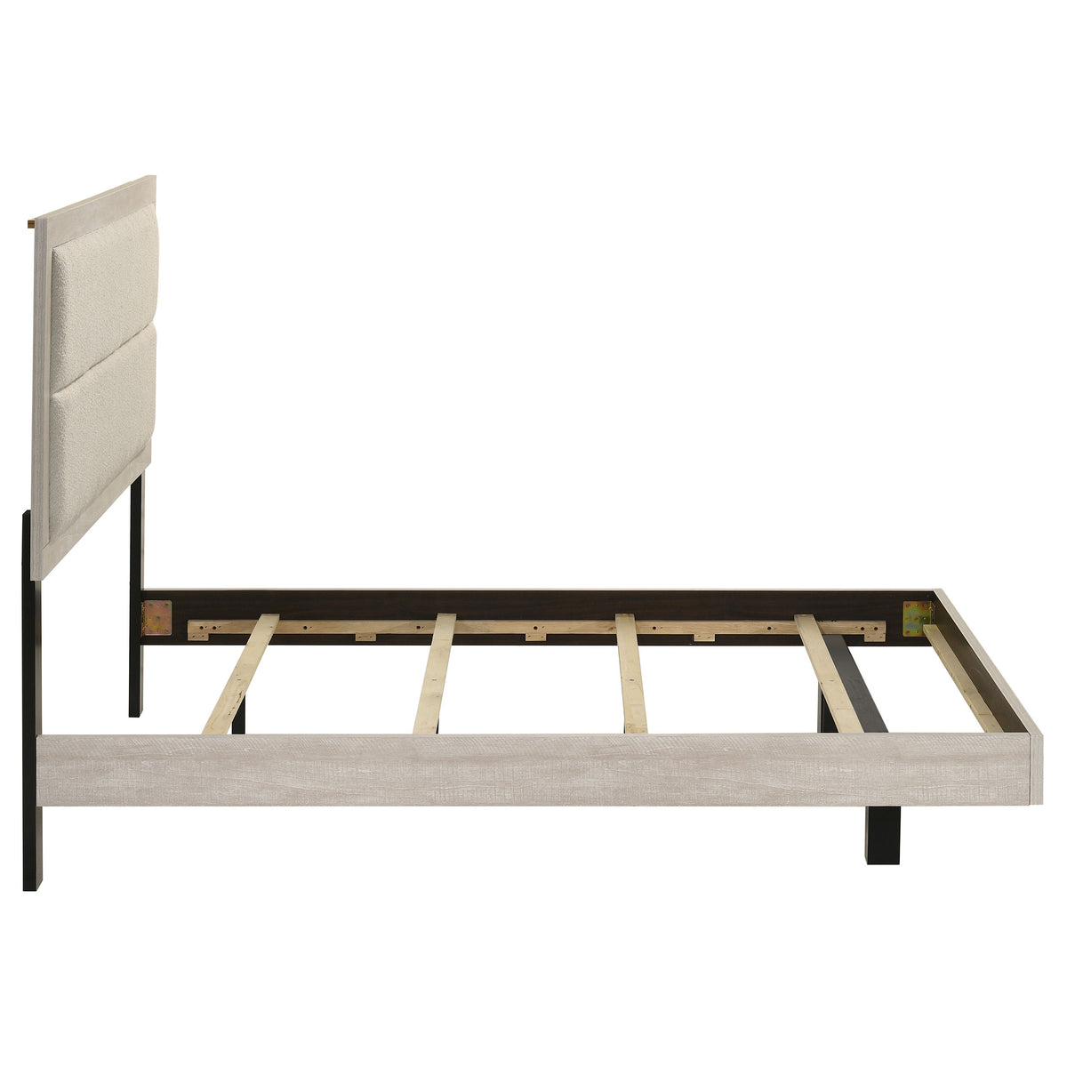 Trenton 54-inch Wood Panel Bed Rustic Cream - Full