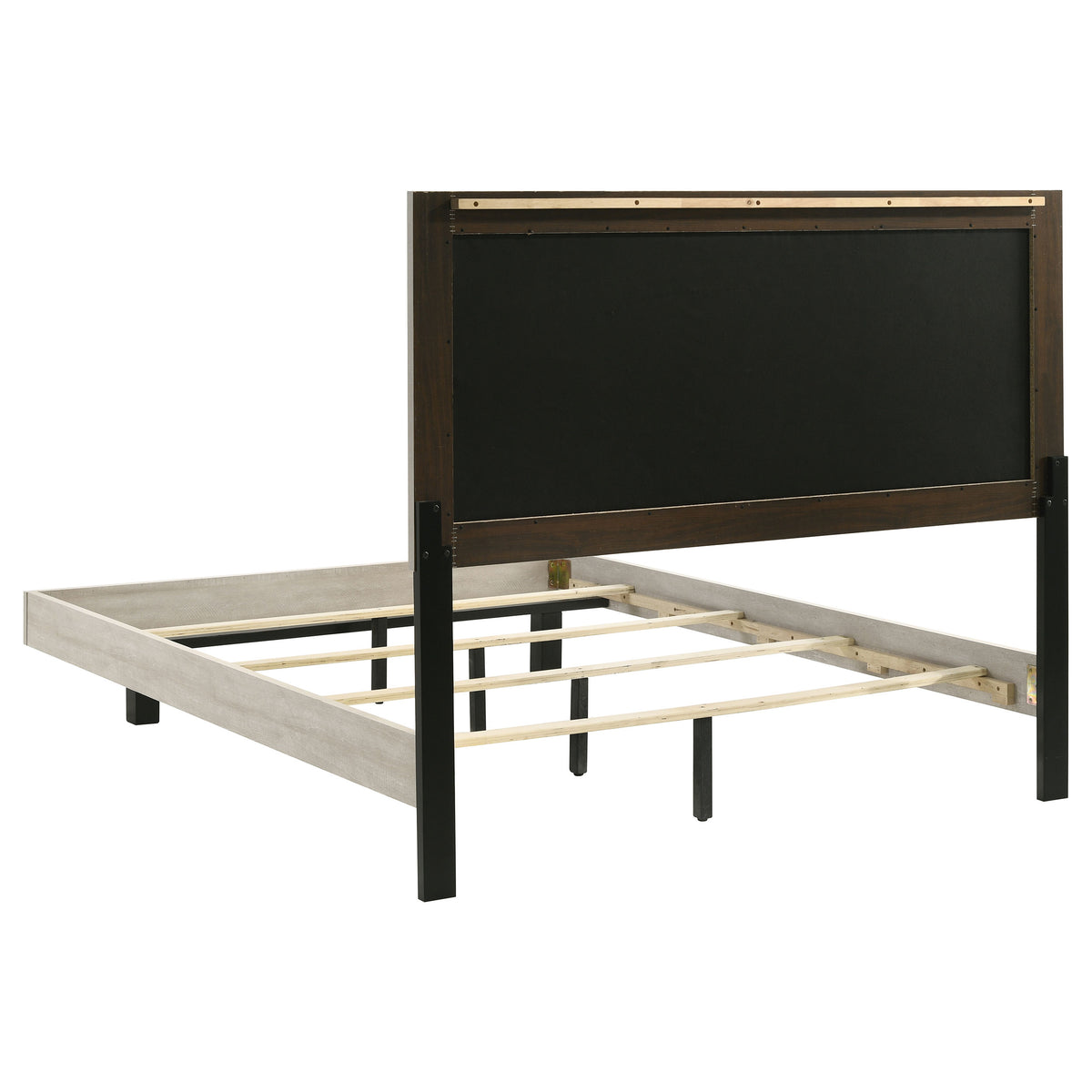 Trenton 54-inch Wood Panel Bed Rustic Cream - Queen