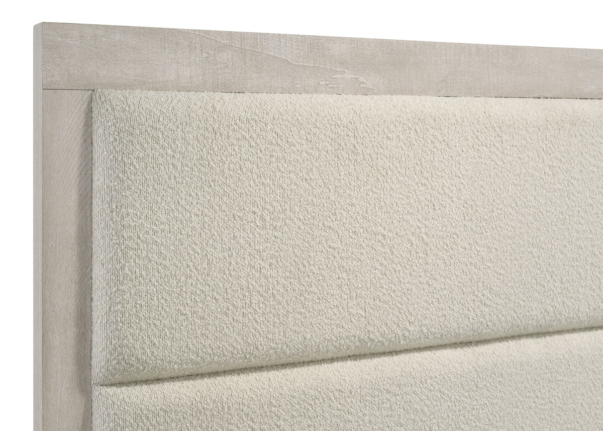 Trenton 54-inch Wood Panel Bed Rustic Cream - Queen