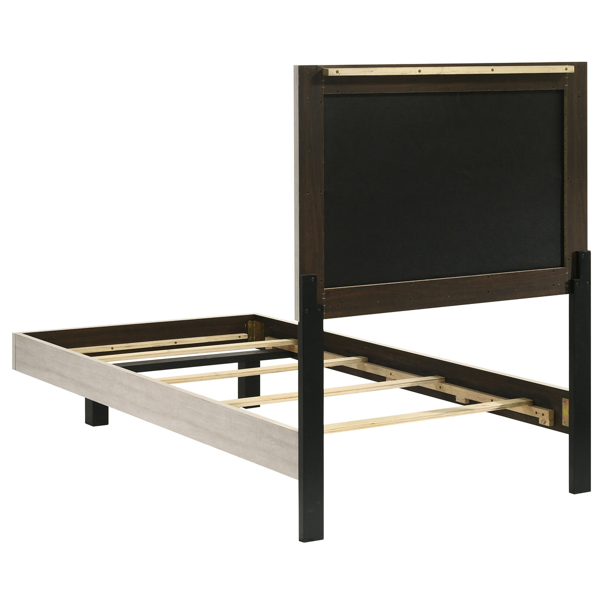 Trenton 54-inch Wood Panel Bed Rustic Cream - Twin
