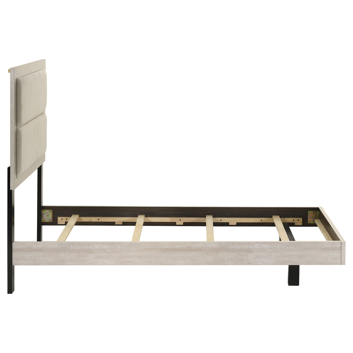 Trenton 54-inch Wood Panel Bed Rustic Cream - Twin