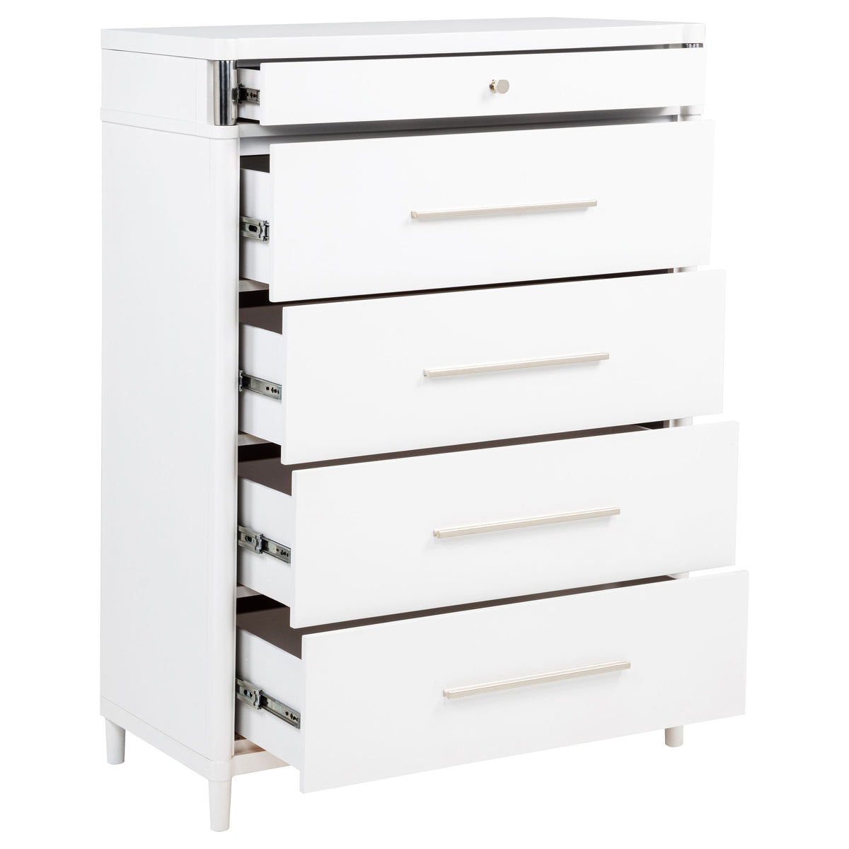 Gracemont 5-drawer Bedroom Chest of Drawers White