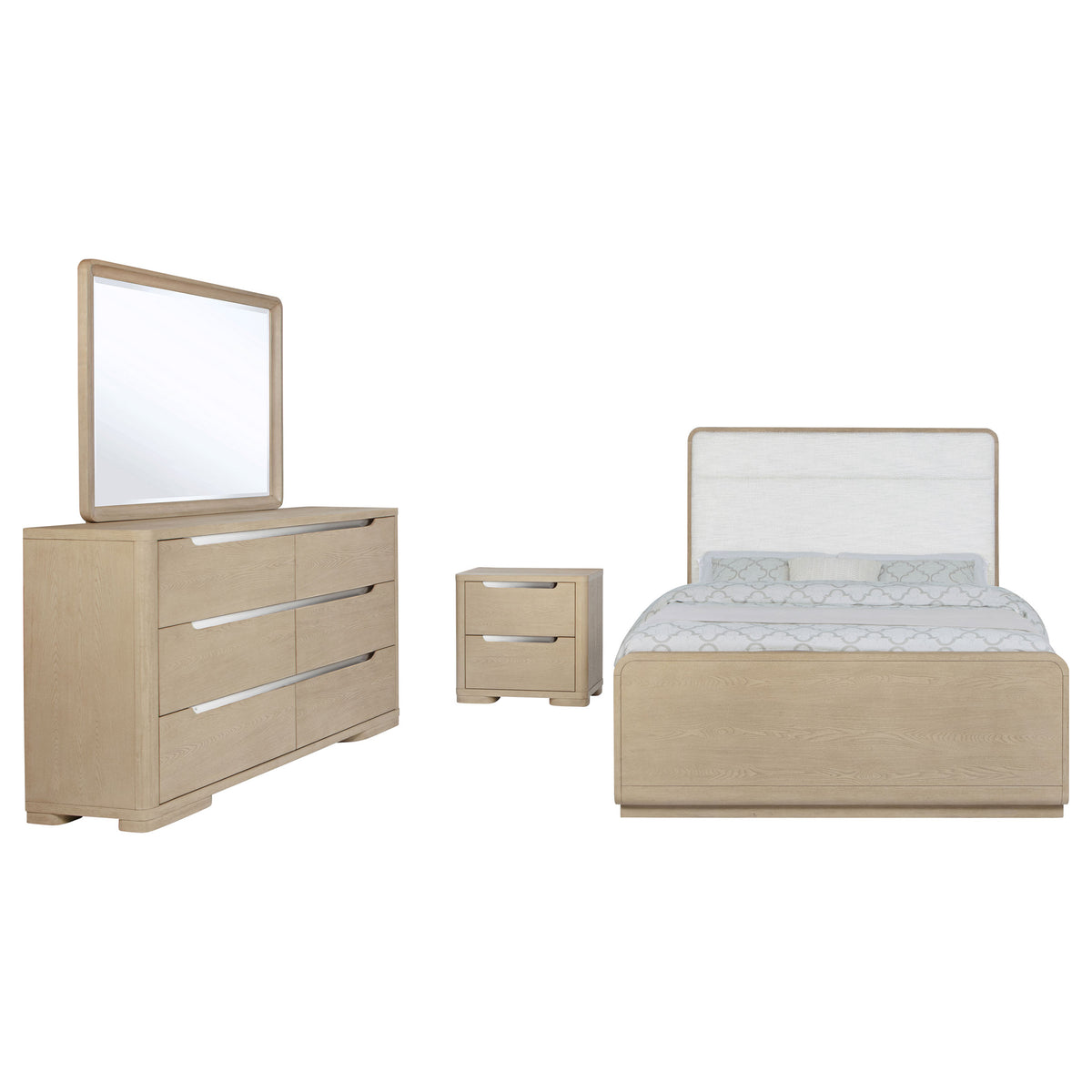 Ladera 4-piece Bedroom Set Light Elm - Eastern King