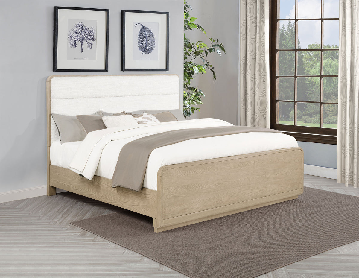 Ladera 56-inch Panel Bed Light Elm - Eastern King