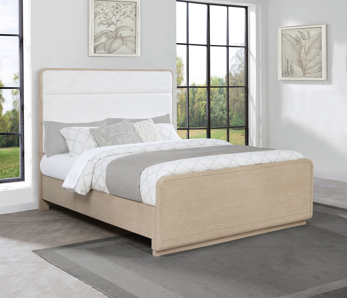 Ladera 56-inch Panel Bed Light Elm - Queen