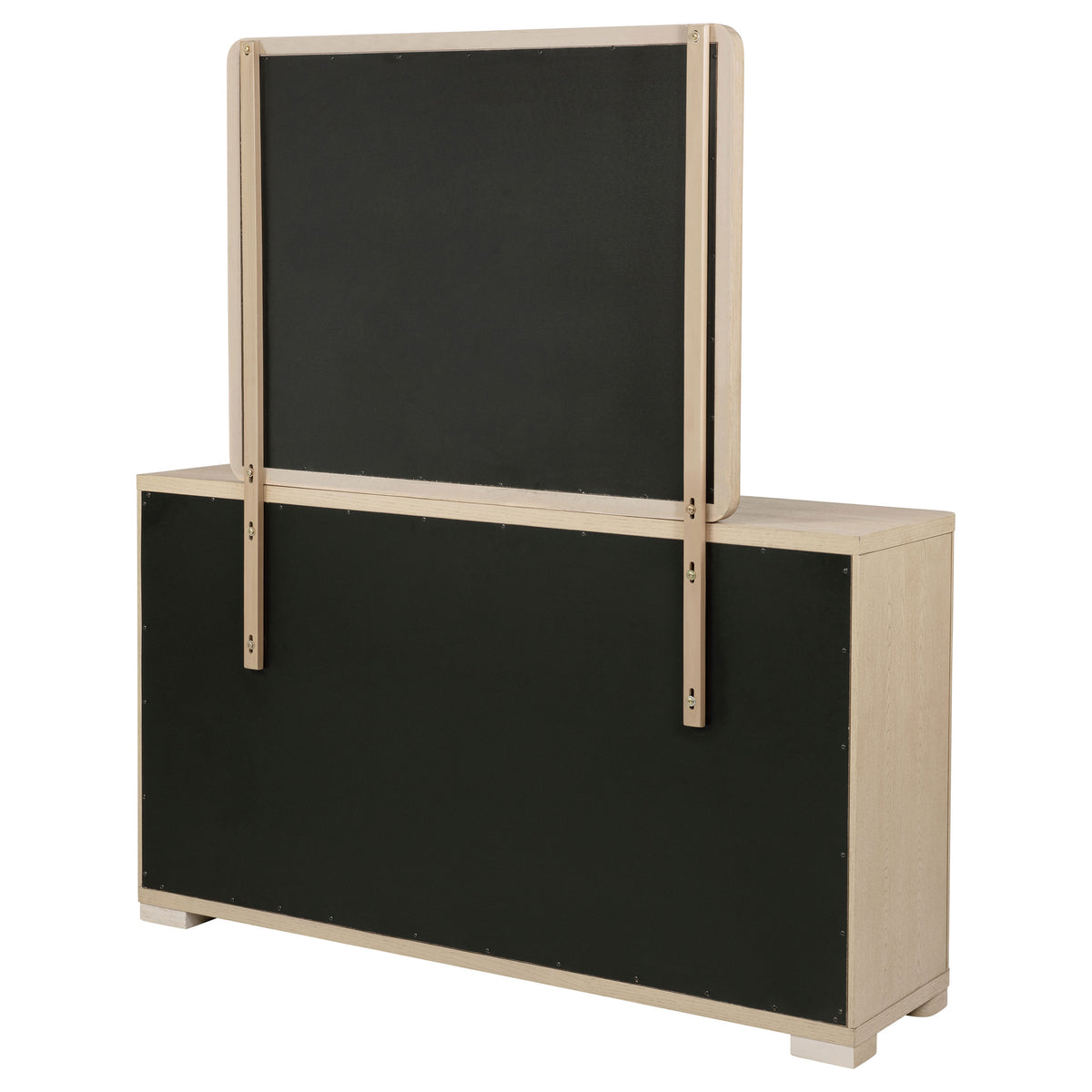Ladera 6-drawer Bedroom Dresser Light Elm - With Mirror
