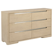Ladera 6-drawer Bedroom Dresser Light Elm - Without Mirror