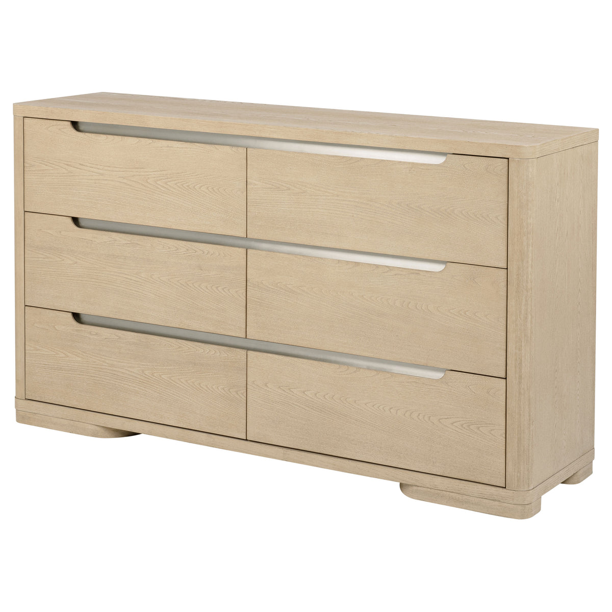 Ladera 6-drawer Bedroom Dresser Light Elm - Without Mirror