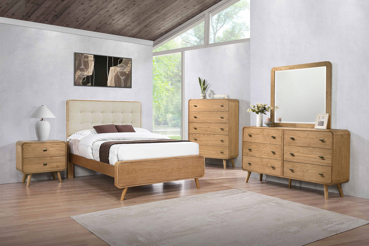 Robyn 5-piece Bedroom Set - Full, Light Ash