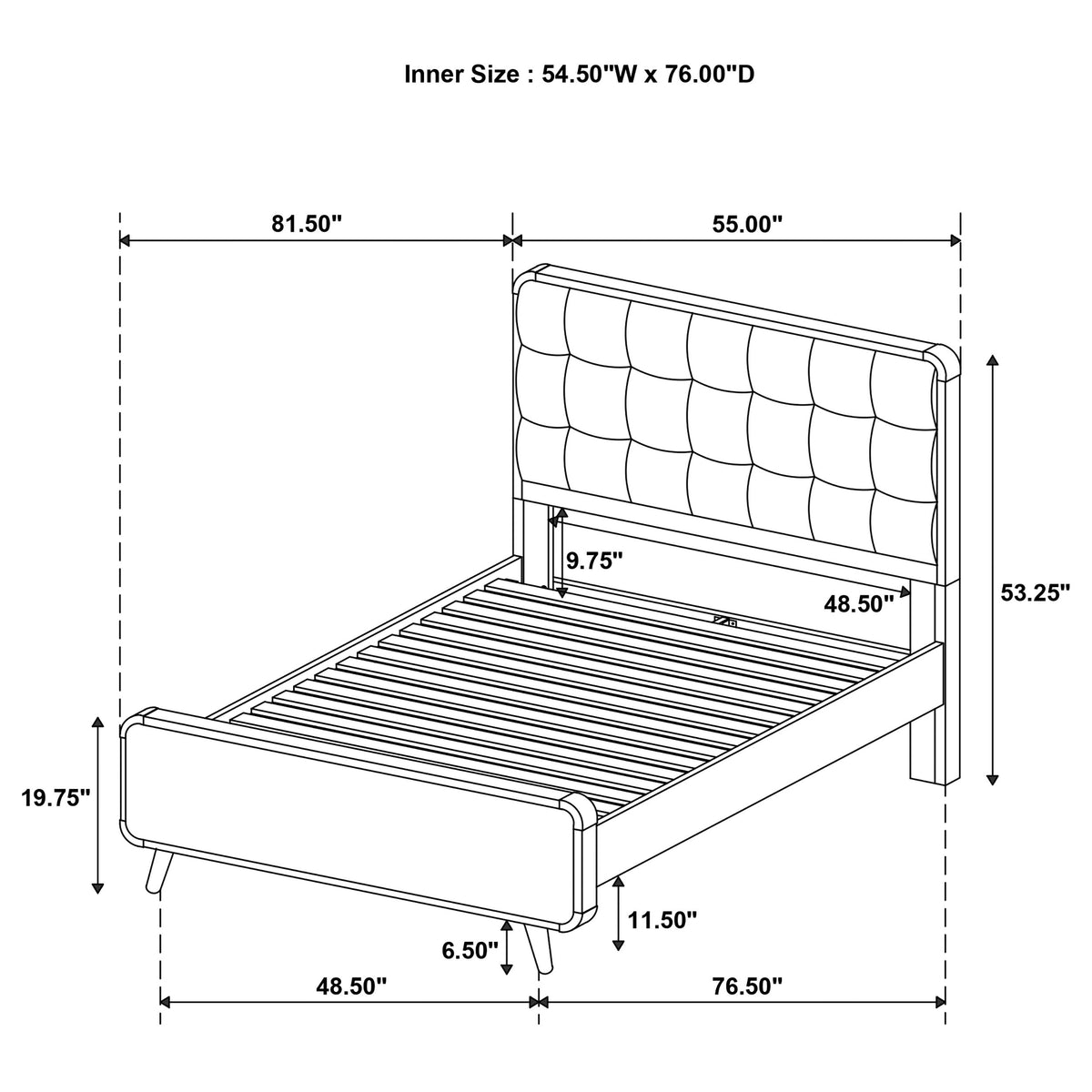 Robyn 5-piece Bedroom Set - Full, Light Ash