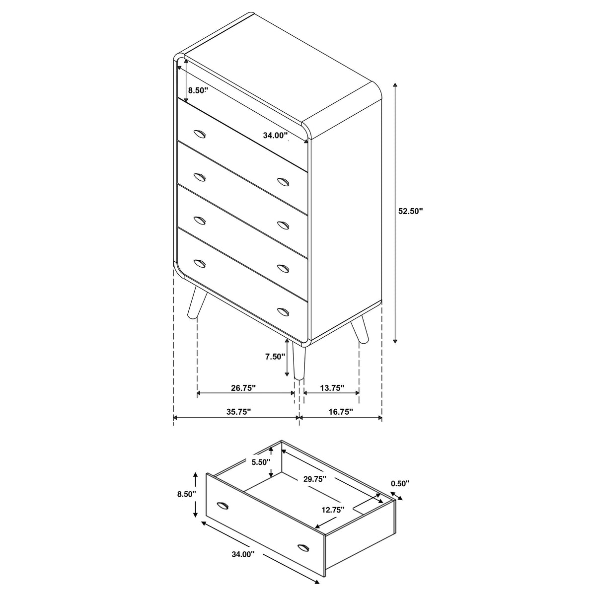 Robyn 5-piece Bedroom Set - California King, Light Ash