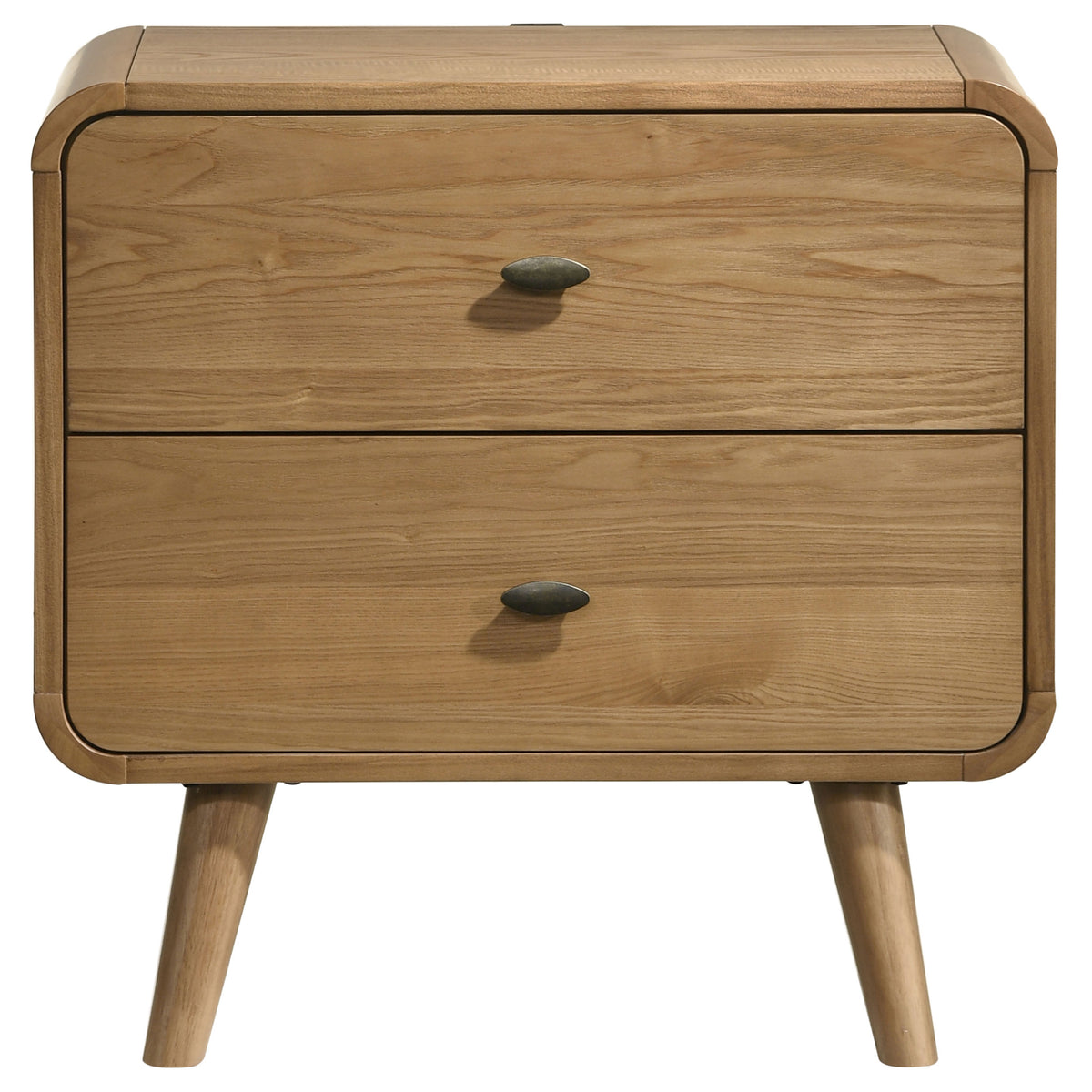 Robyn 2-drawer Nightstand Bedside Table - Light Ash
