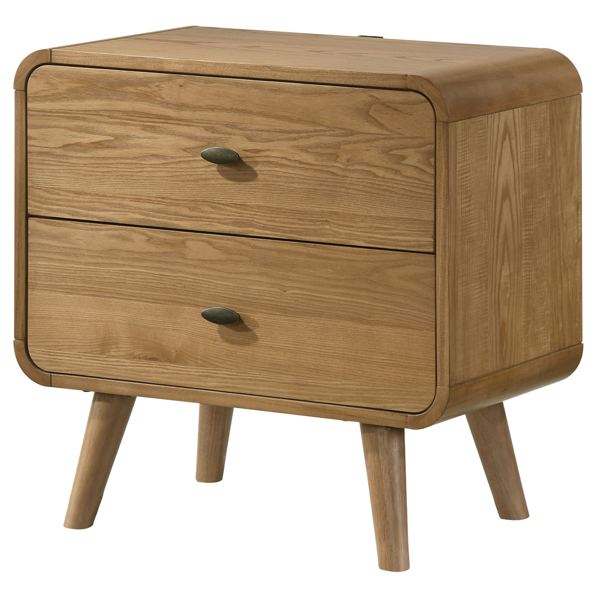 Robyn 2-drawer Nightstand Bedside Table - Light Ash