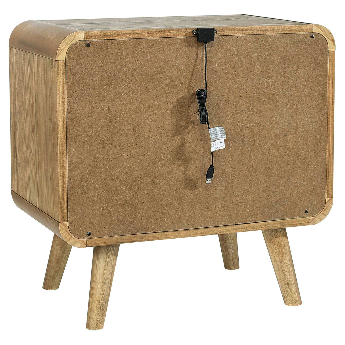 Robyn 2-drawer Nightstand Bedside Table - Light Ash