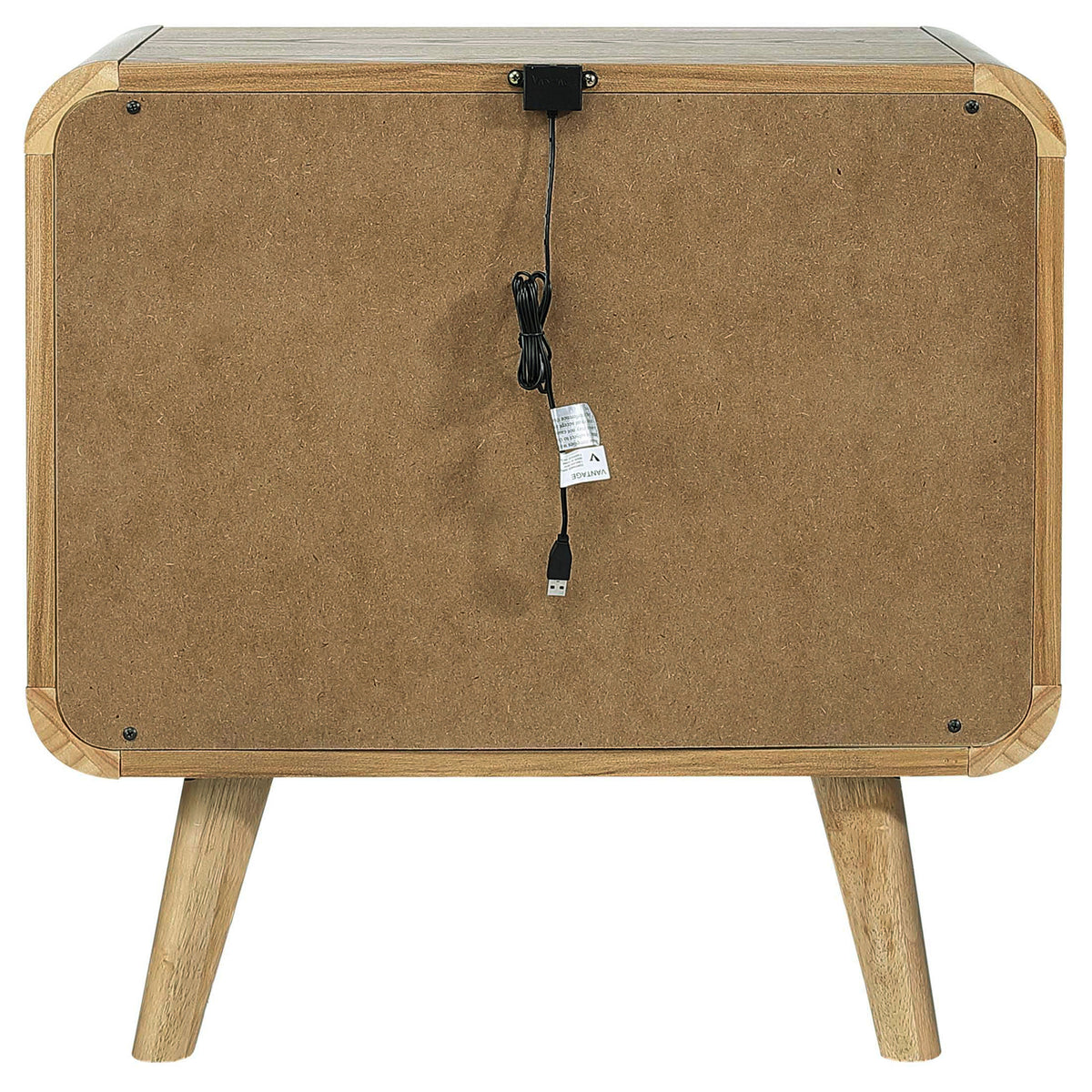 Robyn 2-drawer Nightstand Bedside Table - Light Ash