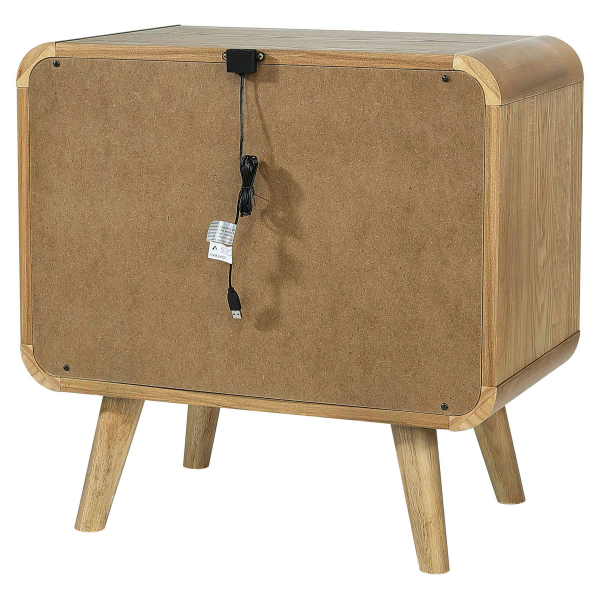 Robyn 2-drawer Nightstand Bedside Table - Light Ash