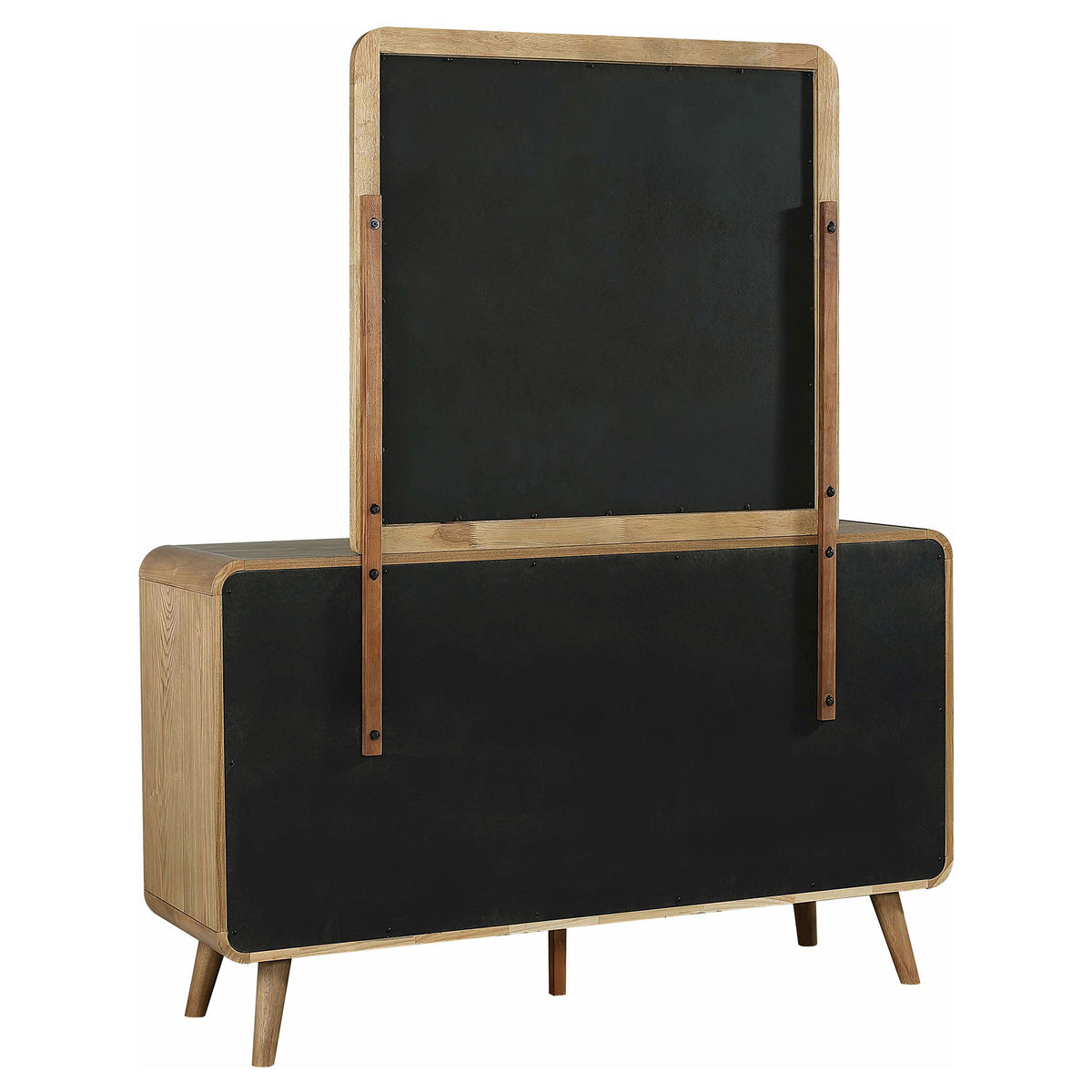 Robyn 6-drawer Dresser - Light Ash, With Mirror