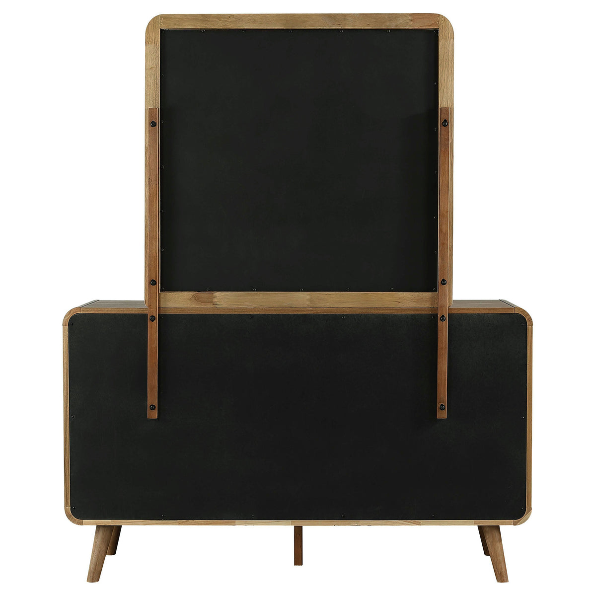 Robyn 6-drawer Dresser - Light Ash, With Mirror