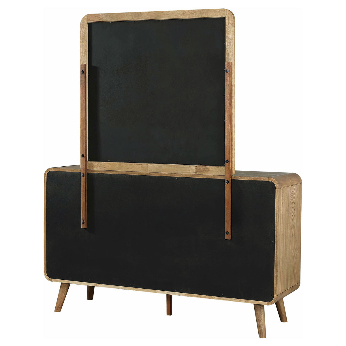 Robyn 6-drawer Dresser - Light Ash, With Mirror