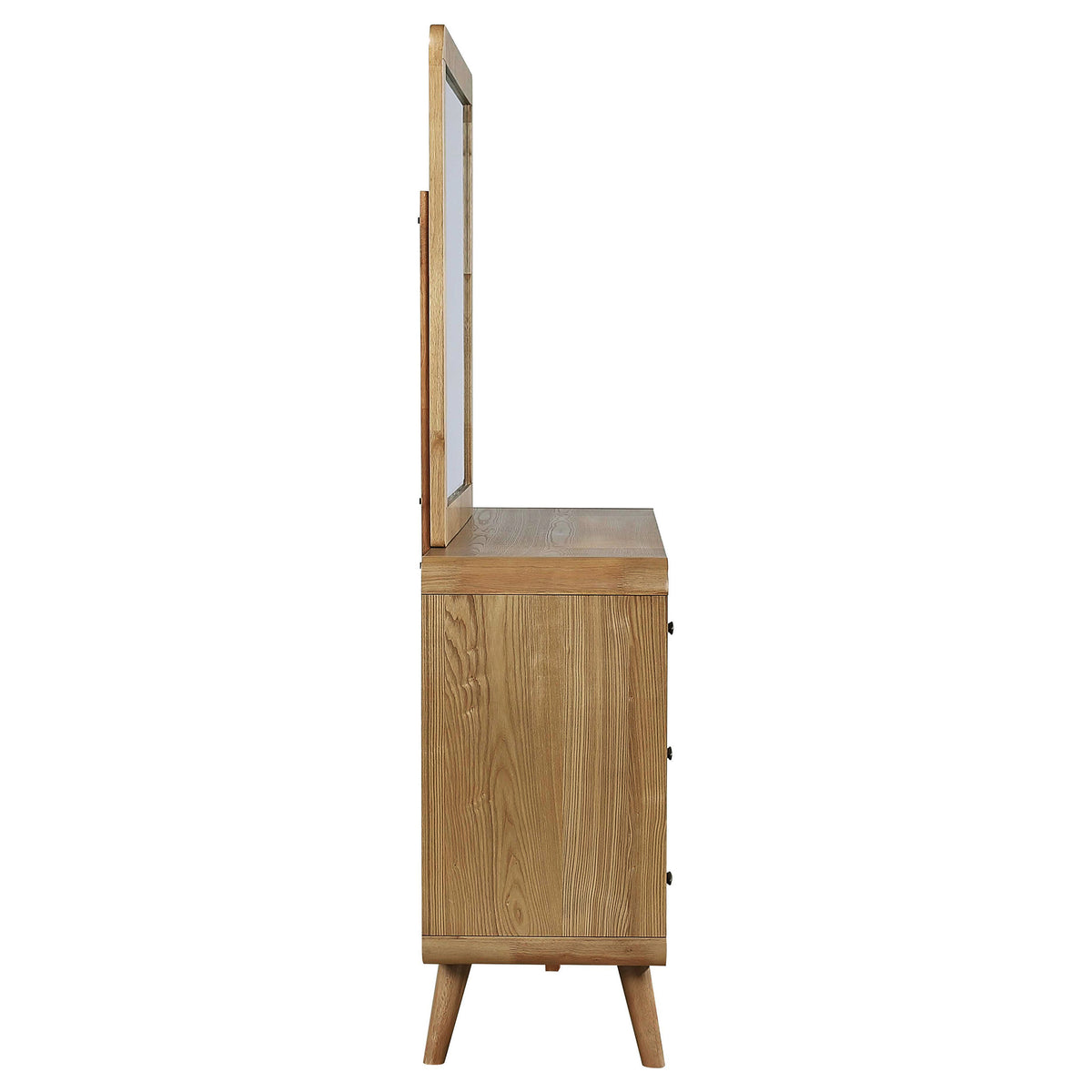 Robyn 6-drawer Dresser - Light Ash, With Mirror