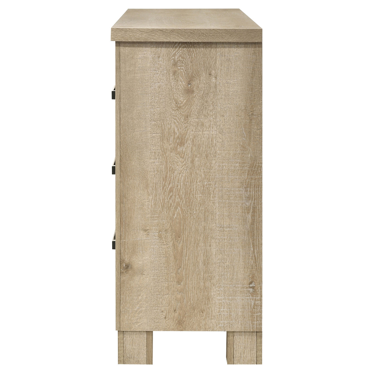 Oakglen 6-drawer Bedroom Dresser Weathered Oak - Without Mirror