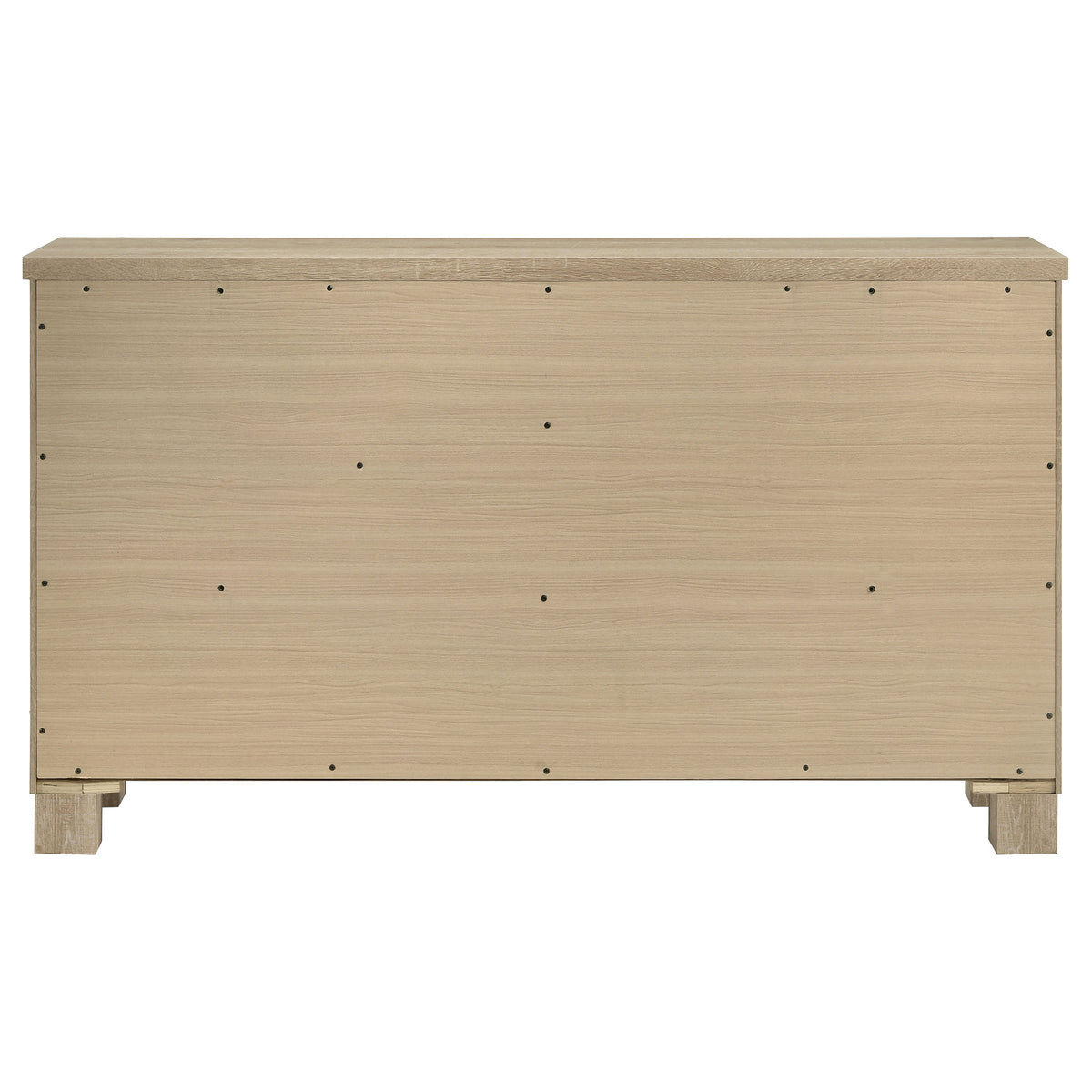 Oakglen 6-drawer Bedroom Dresser Weathered Oak - Without Mirror