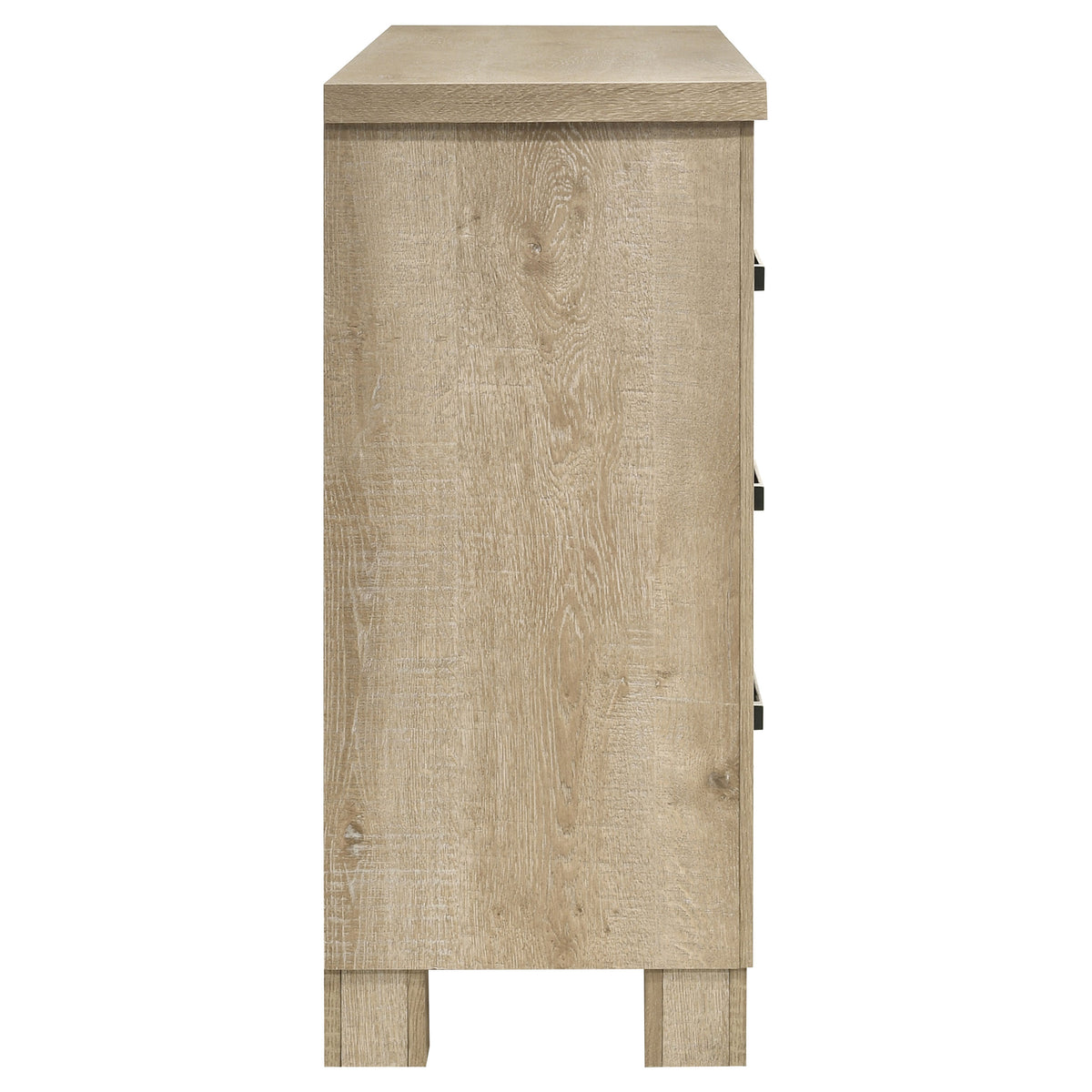 Oakglen 6-drawer Bedroom Dresser Weathered Oak - Without Mirror