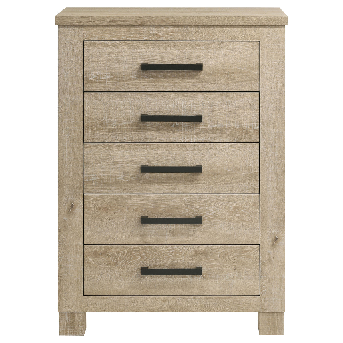Oakglen 5-drawer Bedroom Chest of Drawers Weathered Oak