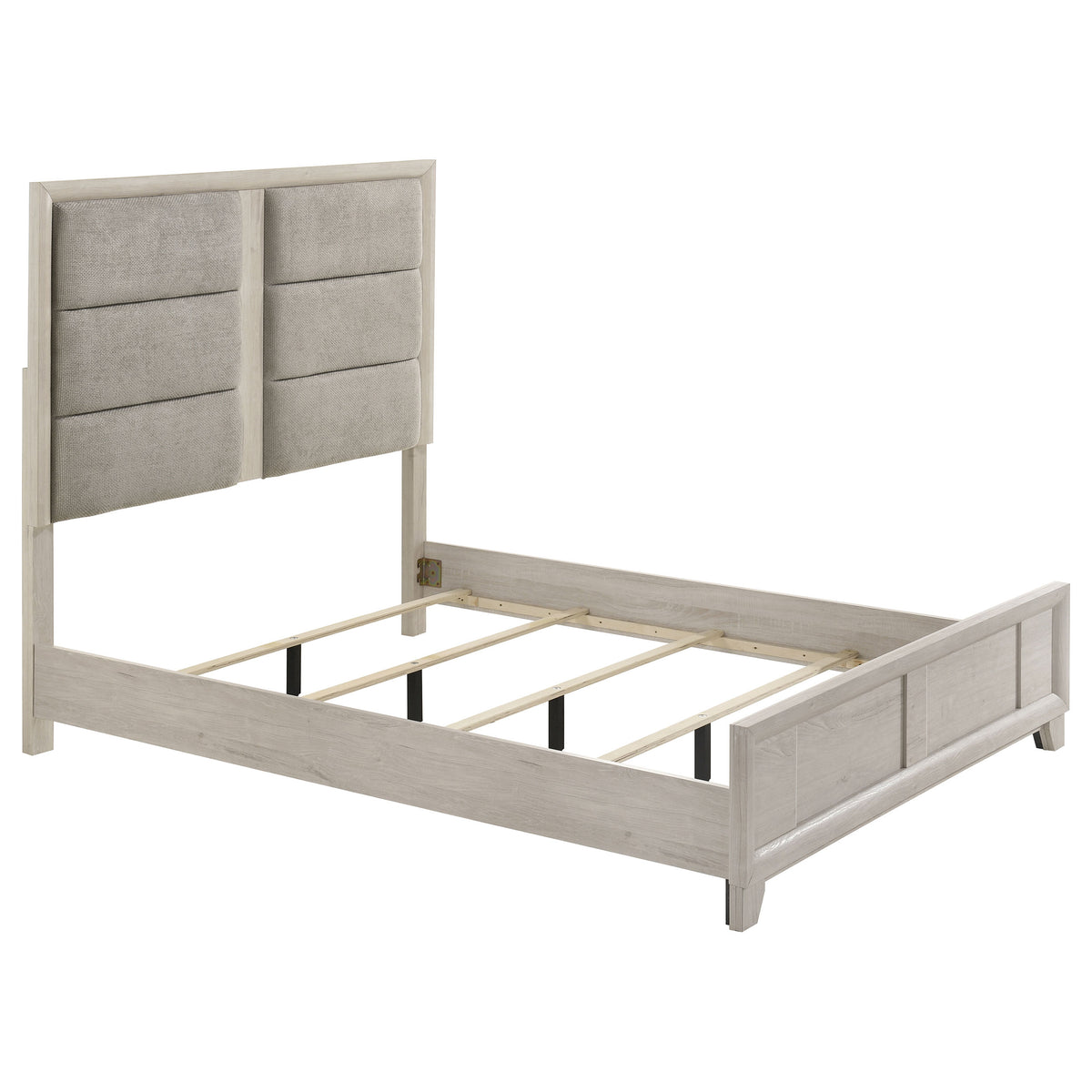 Farre 5-piece Bedroom Set - Queen, Washed Grey and Light Grey