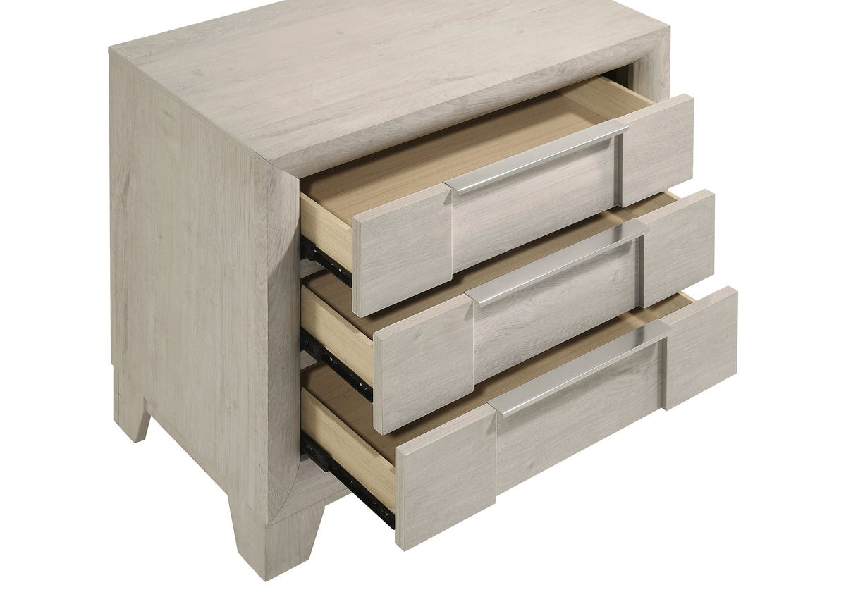 Farre 5-piece Bedroom Set - Queen, Washed Grey and Light Grey