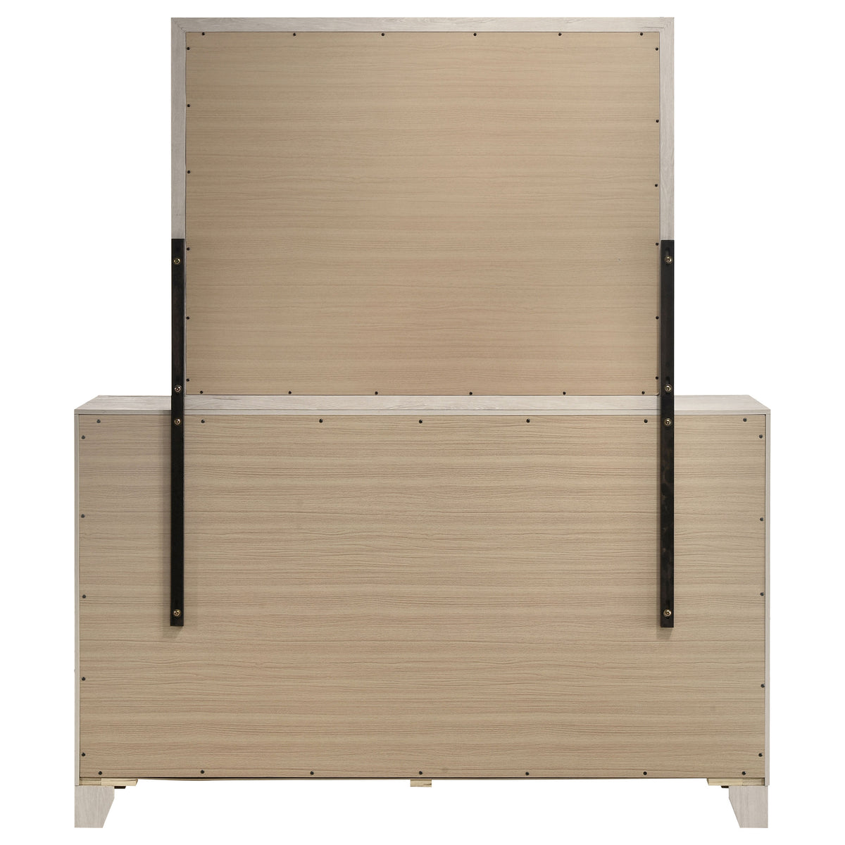 Farre 6-drawer Dresser - Washed Grey, With Mirror