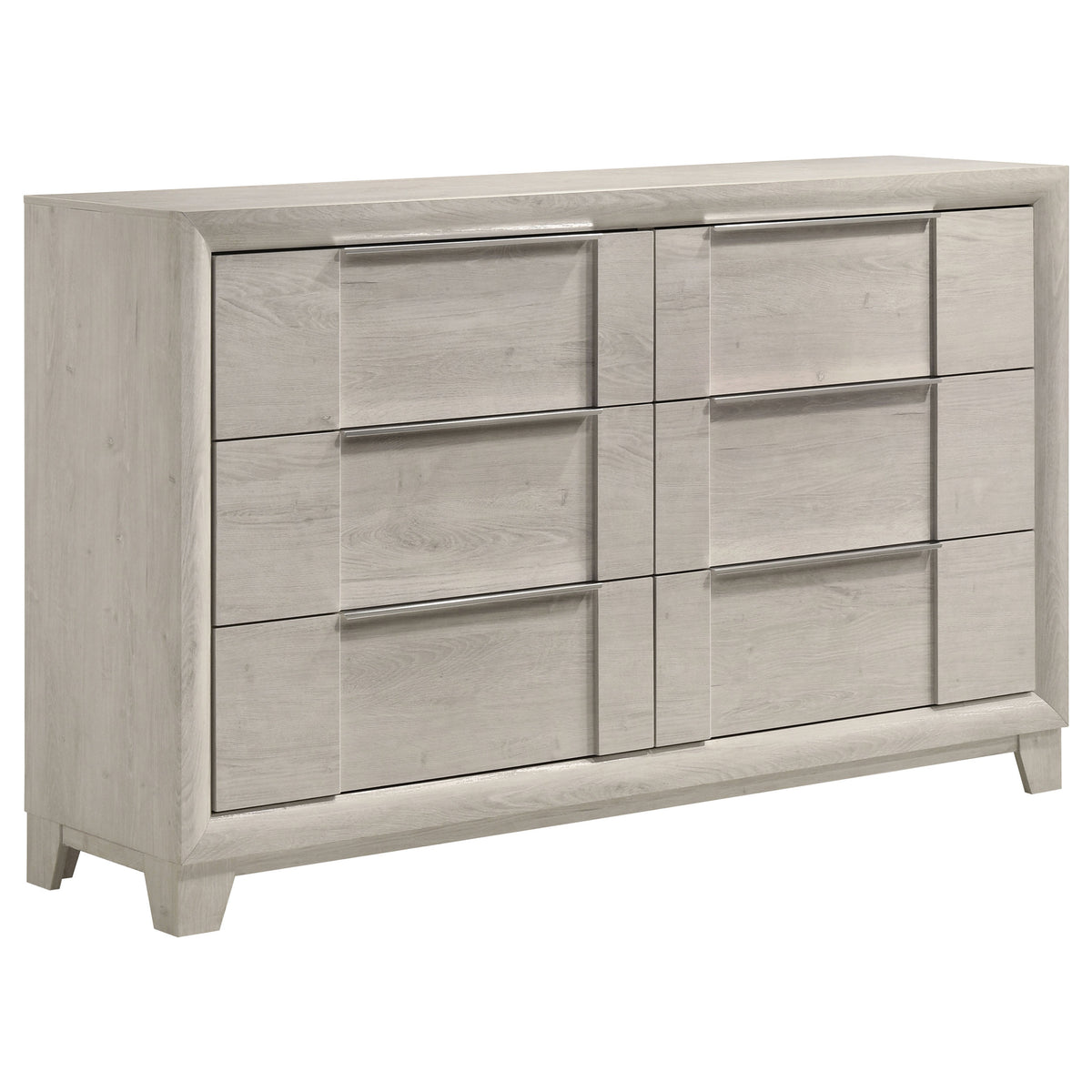 Farre 6-drawer Dresser - Washed Grey, Without Mirror