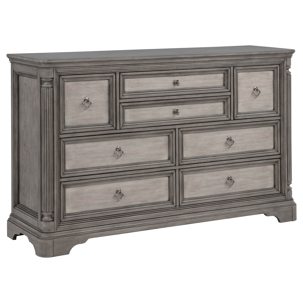 Cresswell 4-piece Storage Bedroom Set Weathered Taupe - Queen